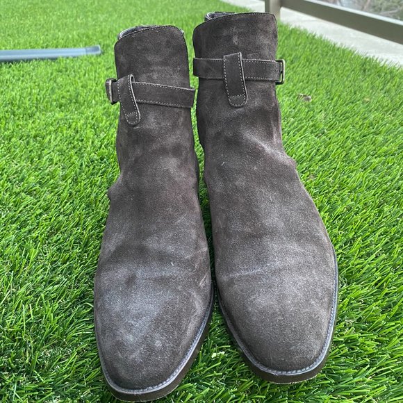Saint Laurent Paris WYATT 30 OTTERPROOF JODHPUR BOOTS EBANO 40.5 main image 5